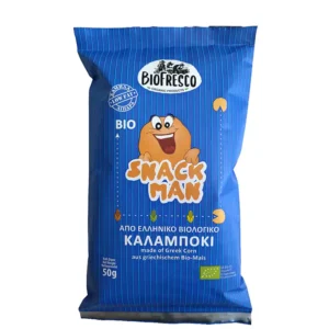 ΒΙΟΛΟΓΙΚΟ ΣΝΑΚ ΚΑΛΑΜΠΟΚΙΟΥ SNACK MAN "BIOFRESCO"- 50gr