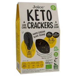 ΚΡΑΚΕΡΣ ΚΕΤΟ ΣΝΑΚ ΜΕ ΜΑΥΡΟ ΣΟΥΣΑΜΙ ''JOICE''- 60gr