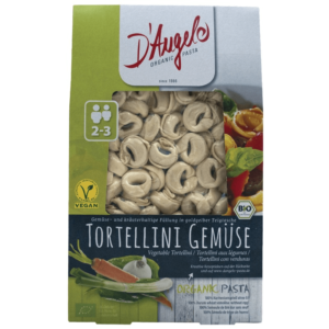 ΒΙΟΛΟΓΙΚΑ ΤΟΡΤΕΛΙΝΙΑ ΜΕ ΛΑΧΑΝΙΚΑ "D'ANGELO"- 250gr