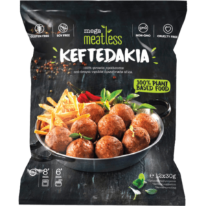 ΚΑΤΕΨΥΓΜΕΝΑ ΚΕΦΤΕΔΑΚΙΑ "MEGA MEATLESS YEEROS"- 360gr