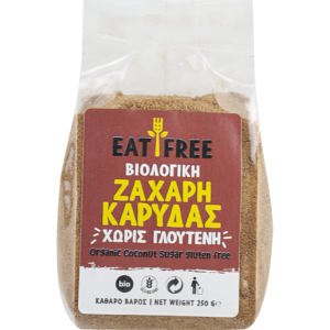 ΒΙΟΛΟΓΙΚΟ EAT FREE ΖΑΧΑΡΗ ΚΑΡΥΔΑΣ "ΒΙΟΑΓΡΟΣ"- 250gr