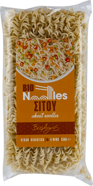 ΒΙΟΛΟΓΙΚΑ NOODLES ΣΙΤΟΥ VEGAN "ΒΙΟΑΓΡΟΣ"- 250gr