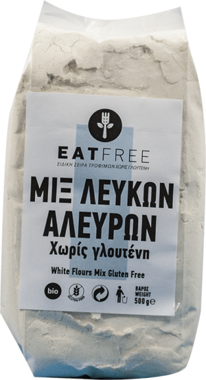 ΒΙΟΛΟΓΙΚΟ EAT FREE ΜΙΞ ΑΛΕΥΡΩΝ ΛΕΥΚΩΝ "ΒΙΟΑΓΡΟΣ"- 500gr