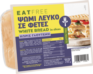 EAT FREE ΨΩΜΙ ΛΕΥΚΟ ΣΕ ΦΕΤΕΣ ΧΩΡΙΣ ΓΛΟΥΤΕΝΗ "ΒΙΟΑΓΡΟΣ"- 190gr