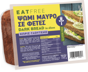 EAT FREE ΨΩΜΙ ΜΑΥΡΟ ΣΕ ΦΕΤΕΣ ΧΩΡΙΣ ΓΛΟΥΤΕΝΗ "ΒΙΟΑΓΡΟΣ"- 190gr