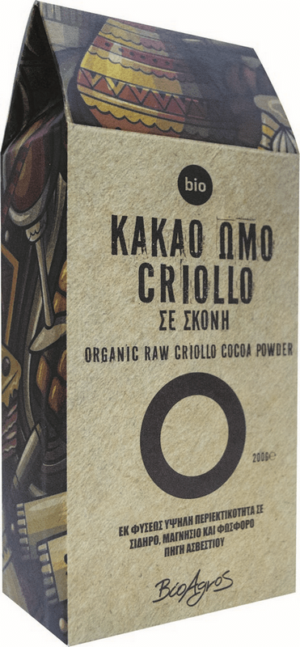 ΒΙΟΛΟΓΙΚΟ ΚΑΚΑΟ ΩΜΟ (CRIOLLO) "ΒΙΟΑΓΡΟΣ"- 200gr