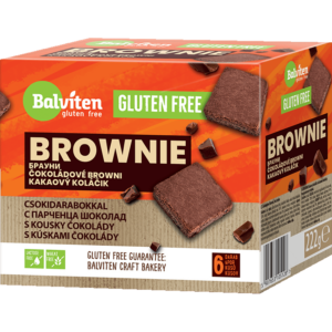 BROWNIES ΜΕ ΚΟΜΜΑΤΑΚΙΑ ΣΟΚΟΛΑΤΑΣ 6 TEM. "BALVITEN"- 222gr