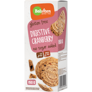 ΜΠΙΣΚΟΤΑ DIGESTIVE CRANBERRY ΧΩΡΙΣ ΓΛΟΥΤΕΝΗ "BALVITEN"- 150gr