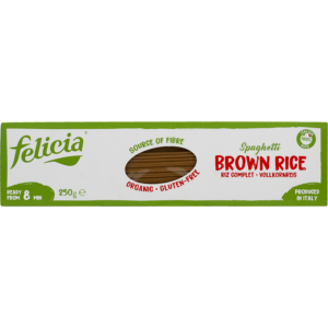 ΒΙΟΛΟΓΙΚΑ ΣΠΑΓΓΕΤΙ ΚΑΣΤΑΝΟΥ ΡΥΖΙΟΥ Χ/ΓΛ "FELICIA"- 250gr