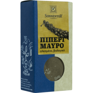 ΒΙΟΛΟΓΙΚΟ ΠΙΠΕΡΙ ΜΑΥΡΟ ΑΛΕΣΜΕΝΟ "SONNENTOR"- 50gr