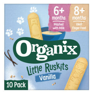 ΒΙΟΛΟΓΙΚΑ ΜΠΙΣΚΟΤΑΚΙΑ ΒΑΝΙΛΙΑ 6M+ "ORGANIX"- 60gr