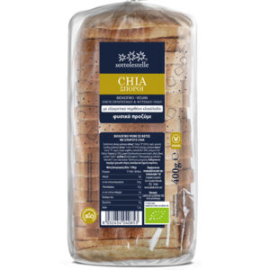 ΒΙΟΛΟΓΙΚΟ ΨΩΜΙ ΣΙΤΟΥ/ ΣΠΟΡΟΙ CHIA ΦΕΤΕΣ "SOTTOLESTELLE"- 400gr