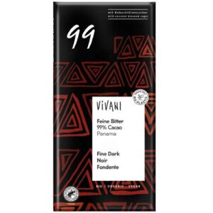 ΒΙΟΛΟΓΙΚΗ ΣΟΚΟΛΑΤΑ ΜΑΥΡΗ 99% ΚΑΚΑΟ ''VIVANI''- 80gr