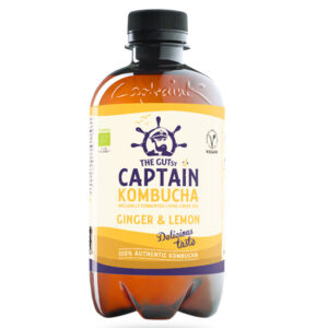 ΒΙΟΛΟΓΙΚΟ ΠΟΤΟ ΤΖΙΝΤΖΕΡ-ΛΕΜΟΝΙ Χ/ΓΛ "CAPTAIN KOMBUCHA"- 400ml