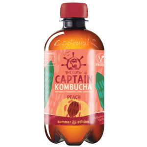 ΒΙΟΛΟΓΙΚΟ ΠΟΤΟ ΡΟΔΑΚΙΝΟ Χ/ΓΛ "CAPTAIN KOMBUCHA"- 400ml