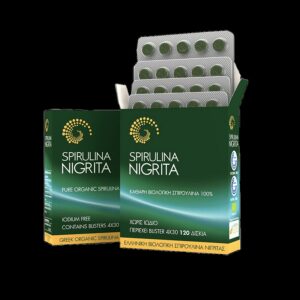 ΒΙΟΛΟΓΙΚΕΣ ΤΑΜΠΛΕΤΕΣ ΣΠΙΡΟΥΛΙΝΑ "NIGRITA"- 400mg/120tabs