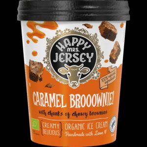 ΒΙΟΛΟΓΙΚΟ ΠΑΓΩΤΟ BROWNIE ΚΑΡΑΜΕΛΑ "HAPPY MRS JERSEY"- 500ml