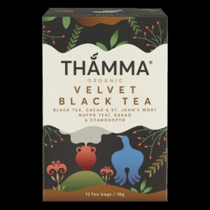 ΒΙΟΛΟΓΙΚΟ ΤΣΑΙ VELVET BLACK ΣΕ ΦΑΚΕΛΑΚΙΑ ''THAMMA''- 24gr