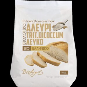 ΒΙΟΛΟΓΙΚΟ ΑΛΕΥΡΙ ΕΛΛ TRIT.DICOCCUM ΛΕΥΚΟ "ΒΙΟΑΓΡΟΣ"- 750gr