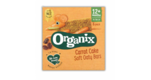 ΒΙΟΛΟΓΙΚΕΣ ΜΠΑΡΕΣ ΒΡΩΜΗΣ ΚΑΡΟΤΟ CARROT CAKE "ORGANIX" - 6Χ23gr