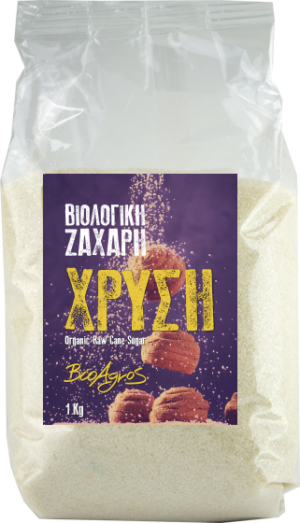 ΒΙΟΛΟΓΙΚΗ ΖΑΧΑΡΗ ΧΡΥΣΗ "ΒΙΟΑΓΡΟΣ"- 1kg