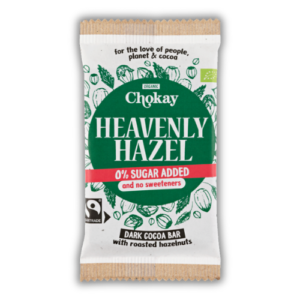 ΒΙΟΛΟΓΙΚΗ ΜΑΥΡΗ ΣΟΚΟΛΑΤΑ HEAVENLY HAZEL Χ/Ζ Χ/ΓΛ "CHOKAY" -70gr