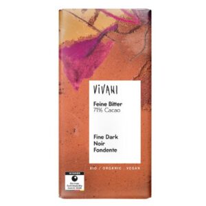 ΒΙΟΛΟΓΙΚΗ ΜΑΥΡΗ ΣΟΚΟΛΑΤΑ ΜΕ 71% ΚΑΚΑΟ "VIVANI"- 80gr