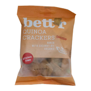 ΒΙΟΛΟΓΙΚΟ ΚΡΑΚΕΡ QUINOA ΜΕ ΣΟΥΣΑΜΙ Χ/ΓΛ "BETTR"- 100gr