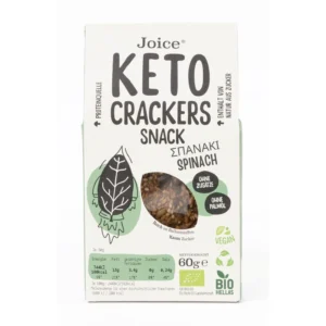 ΚΡΑΚΕΡΣ ΚΕΤΟ ΣΝΑΚ ΜΕ ΣΠΑΝΑΚΙ ''JOICE''- 60gr