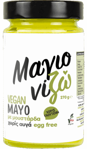 ΜΑΓΙΟΝΙΖΩ VEGAN MAYO ΜΕ ΜΟΥΣΤΑΡΔΑ "ΒΙΟΑΓΡΟΣ"- 270gr