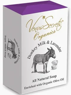 ΣΑΠΟΥΝΙ ΜΕ ΓΑΛΑ ΓΑΙΔAΡΑΣ & ΛΕΒΑΝΤΑ "VENUS SECRETS ORGANICS" - 110gr